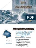 (CHEVROLET) Manual de Propietario Chevrolet Blazer 2001
