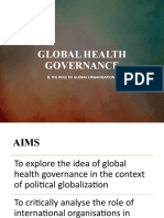 Session 4 - Global Health Governance and Role of Organisations 2023