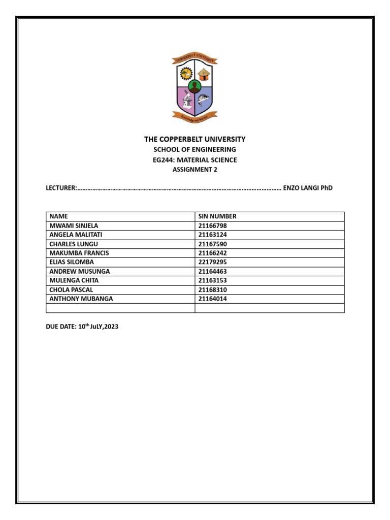 Eg244 Assignment 2 | PDF | Heat Treating | Steel
