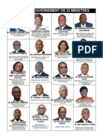 Nouveau Gouvernement de 32 Ministres 1