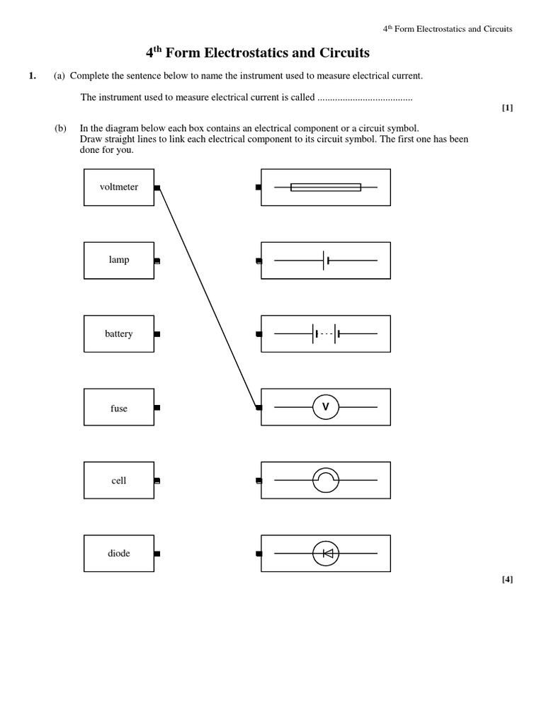 4_Questions on DC Electricity PDF Voltage Electrical Resistance
