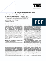 Fast-Germinating Low Fl-Glucan Mutants Induced in Barley