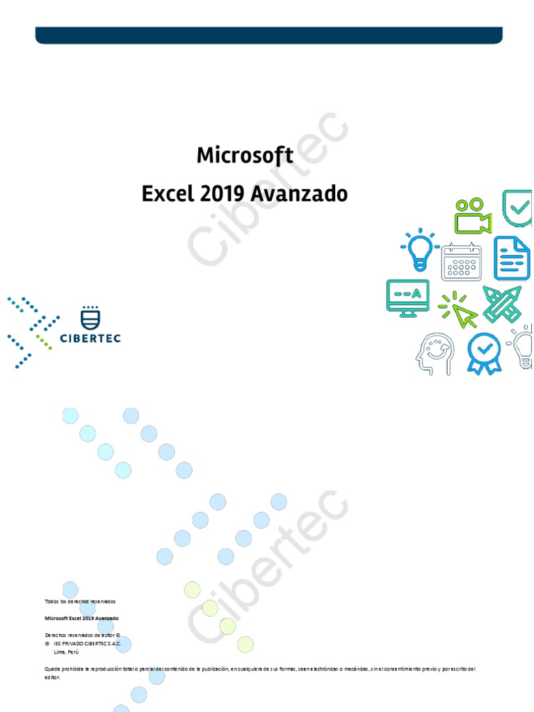 Manual de Excel 2019 Avanzado | PDF | Microsoft Excel | Macro (informática)