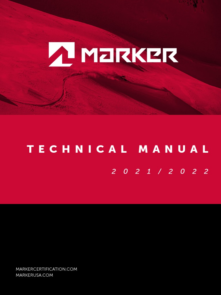 Marker Marker Technical Manual 2021 2022 PDF