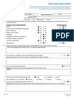 Sleep Apnea Questionnaire