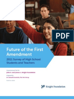 Future of The First Amendment. 2011 Survey of High School Students and Teachers (Knight Foundation) - SEP11