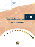 Standard Operation Procediment - Available Phosphorus Mehlich I