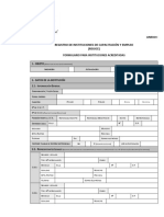 Formulario de Inscripcion en El Regice