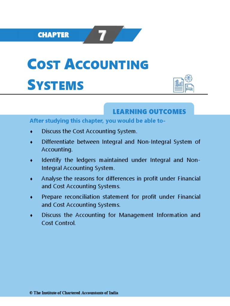Cost Accounting Systems Overview | PDF | Debits And Credits | Cost Of ...
