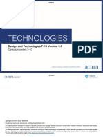 Technologies Design and Technologies Curriculum Content 7 10 v9