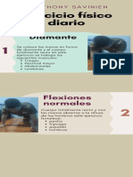 Infografía Rutinas Ejercicio Físico Ilustrado Beige Verde Rosa 