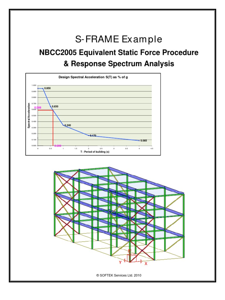 S-FRAME Example: NBCC2005 Equivalent Static Force Procedure & Response ...