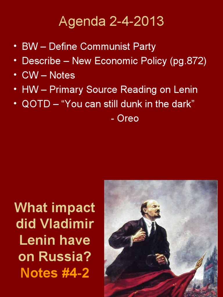 Lenin | PDF | Communism | Vladimir Lenin
