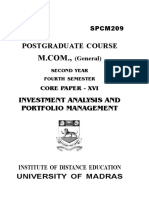 Investment Analysis and Portfolio Management