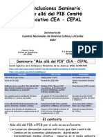 Cepal Conclusiones Sem Mas Alla Pib Cea