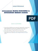 Anggaran Biaya Konversi & Beban UsahaPDF