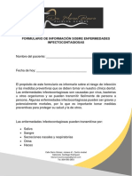 Formulario Informativo Sobre Enfermedades Infectocontagiosas