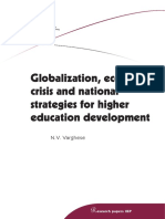 Globalización, Crisis Económica y Estrategias Nacionales para El Desarrollo de La Educación Superior