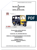 A Project Report On Atul Auto Ltd. by Jatin Trivedi Roll No.