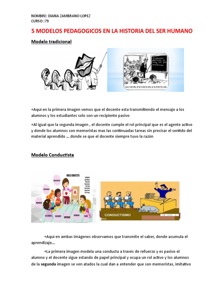 Modelos Pedagógicos en la Educación | PDF | Crecimiento personal y ...