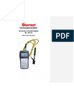 Durômetro Portátil Digital No. 3811A: Manual de Instruções
