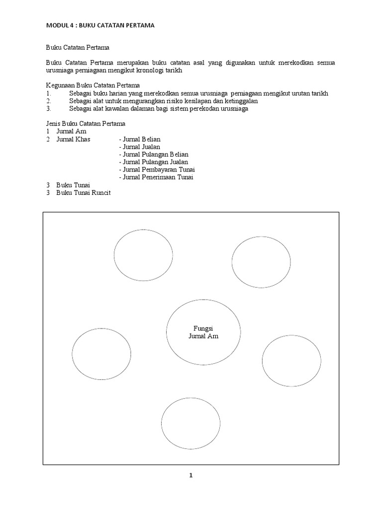 Modul 4 Buku Catatan Pertama 1 | PDF