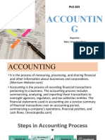 ACCOUNTING REPORT PHD 803