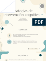 Estrategias de Intervención Cognitiva