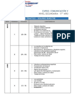 Campo Temático - Bimestre Ii - Comunicación 5to Año