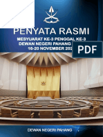 Penyata Rasmi: Mesyuarat Ke-3 Penggal Ke-3 Dewan Negeri Pahang Ke-14 16-20 NOVEMBER 2020