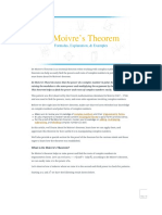 De Moivre's Theorem - Formulas, Explanation, and Examples