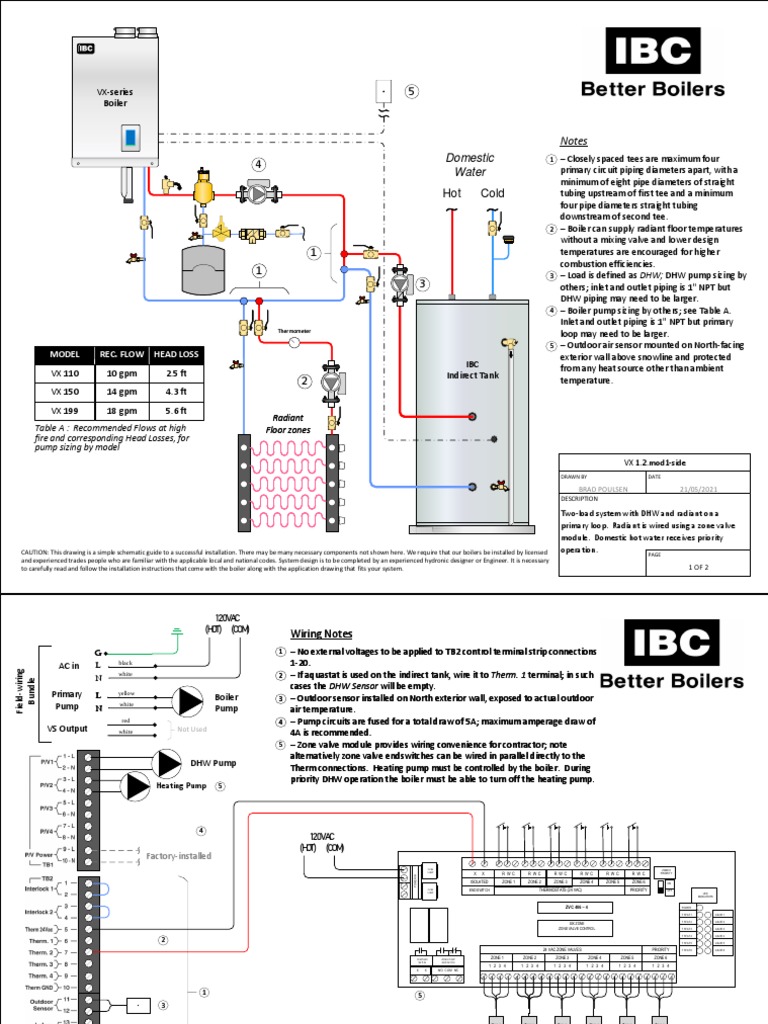 VX DHW Radiant 1Side PDF Pump Boiler