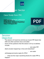PPP in Water Sector: Case Study From PRC