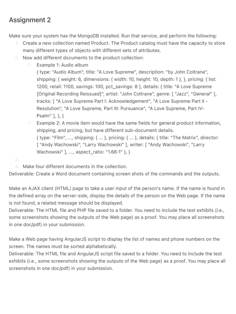 Assignment 2 new pdf dynamic web page software development