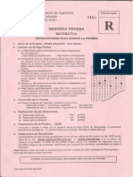 Segunda Prueba, Matematica 2005-1