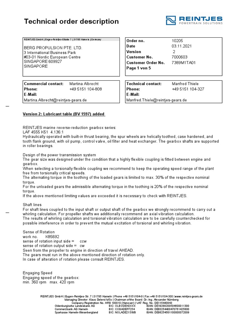 7389m Gearbox Service Manual PDF Gear Propeller