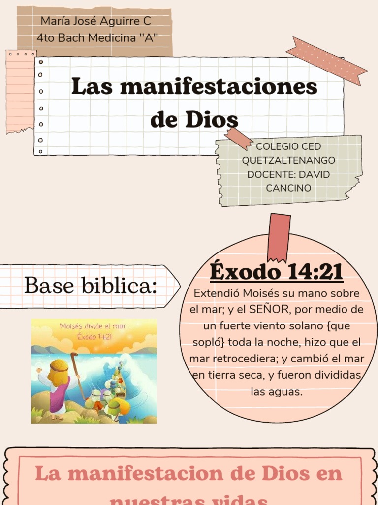 Las Manifestaciones de Dios | PDF | Biblia | Moisés