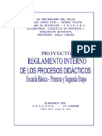 Reglamento Intermo de Los Procesos Didacticos P.R.O.D.O.E.S.