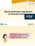 Mixed Arithmetic Operations of Directed Numbers: Book 1A Chapter 2