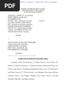 Weems Lawsuit Vs Association of Related Churches