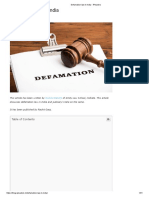 Defamation - Libel - Slander Law in India