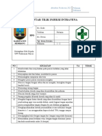 Daftar Tilik Injeksi Intravena