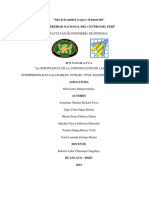 Monografía - Comunicación y Las Relaciones Interpersonales - Grupo 04