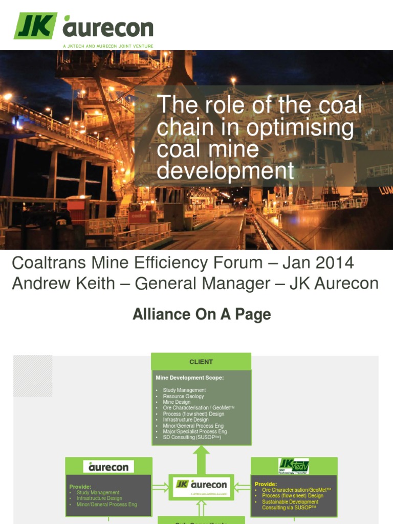 Optimizing the Coal Mining Value Chain | PDF | Mining | Mathematical ...