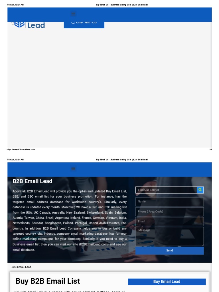 Buy B2B Email Lists for Global Marketing | PDF | Marketing | Mobile Phones