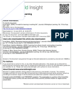 Illeris (2004) - A Model For Learning in Working Life. Journal of Workplace Learning