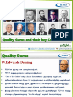 Quality Gurus and Their Contributions - Tamil