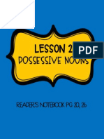 HW Possessive Nouns Lesson 2