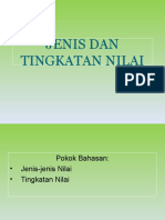 Minggu 8-Jenis Dan Tingkatan Nilai