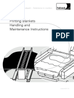 6036 Printing Blankets - Handling and Maintenance